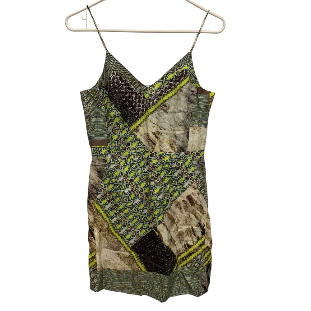 Amy Matto Linen Cocktail Mini Dress